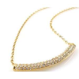    Swarovski 18K Gold full drill contracted necklace 