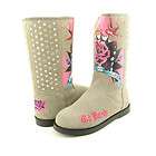 Ed Hardy BootStrap Boot Shoe Suede Tiger 19FBS205W Sand  