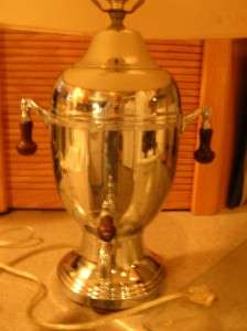 Vintage Silver Farberware #50 Coffee Percolator Table Lamp  