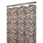Watershed Zebra Zebra Shower Curtain in Natural / Coffee