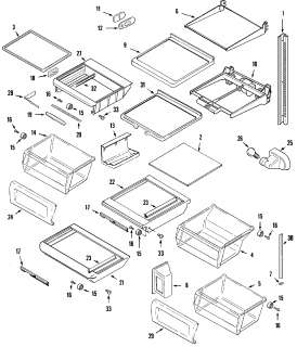 Maytag Refrigerator Shelves & accessories Parts