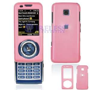  Pink Solid Snap On Cover Hard Case Cell Phone Protector 