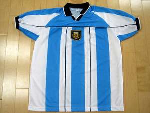 ZANETTI vintage ARGENTINA NATIONAL SOCCER JERSEY shirt XL  