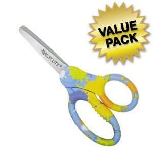   Splat Blunt Tip Student Scissors, Assorted Colors, 5, 72 Units Per