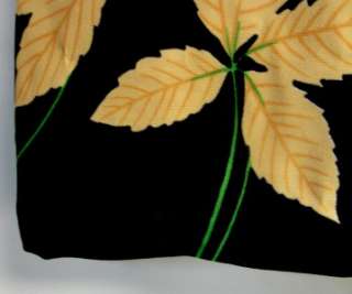   70s designer LESLIE FAY knit DRESS retro ASIAN INSPIRED leaves  