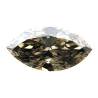 Marquise cut loose diamond (1.02 Ct, SI2 Clarity, CHOCOLATE BROWN 