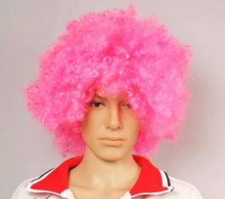 2012 Europ Cup Football Fans Supporter Afro Wig Fancy Dress Costume 