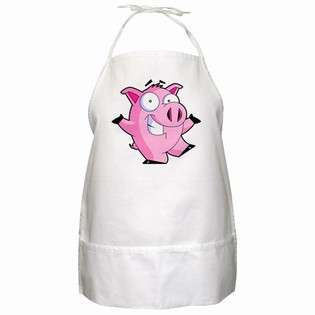 BBQ Apron of Pig Cartoon (Flying Pig, Picture of a Pig, Pig Drawing 