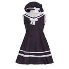 Rare Editions Baby Girls Navy Blue Sailor 2pc Dress 12M