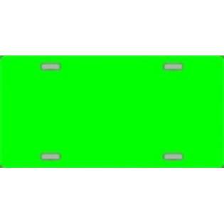   Green Solid FLAT License Plates Blanks for Customizing 