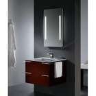 Vigo Endearing Wall Mounted 31 Bathroom Vanity Set   Finish African 