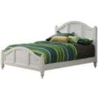 Home Styles Bermuda Queen Bed Brushed White Finish