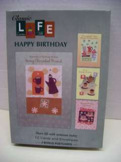 24   Happy Birthday Greeting Cards Assortment. 36102  
