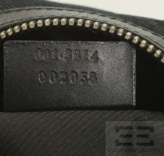Gucci Black Monogram Canvas & Leather Trim Round Strap Shoulder Bag 