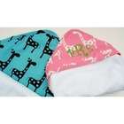 Samantha Grace Designs Terry Velour Hooded Towel with Giraffe Fabric 