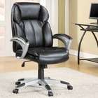 Wildon Home Contemporary Faux Leather Office Task Chair in Black