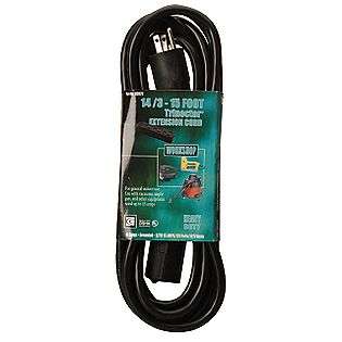 15 ft. Extension Cord, Black  Coleman Cable Tools Electricians Tools 