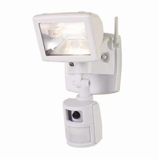   Motion Activated Light with Video Monitor in White 