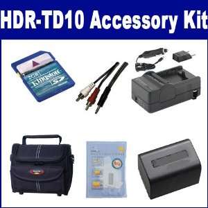  Sony HDR TD10 Camcorder Accessory Kit includes SDM 109 