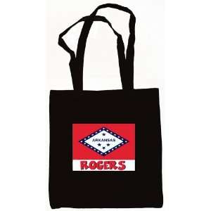 Rogers Arkansas Souvenir Tote Bag Black