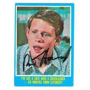  Ron Howard Autographed Trading Card Happy Days Sports 