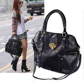   style Hobo PU leather handbag shoulder bag Large Capacity J  