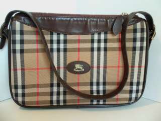   / Burberrys Nova Check Shoulder Handbag Purse large 12by8 inch  