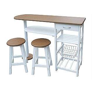 BREAKFAST SET W/STOOLS  HOME BASICS For the Home Kitchen Carts 