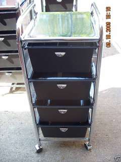 NEW PB 4 DRAWER PEDICURE ACCESORY CART ON WHEELS  