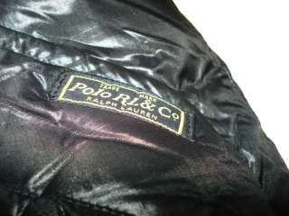 Polo Ralph Lauren Black Sheen Down L Puffer Vest Ski Coat Jacket 