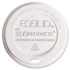 Eco Products ECOEPECOLID8   Hot Cup Lid, 8 oz, Translucent, 800/Carton