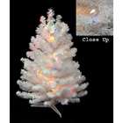 Darice 18 Pre Lit Snow White Artificial Christmas Tree   Clear Lights