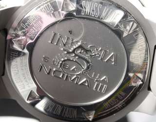   Edition INVICTA Mens Subaqua Noma III Swiss Made GMT Funky Watch NEW