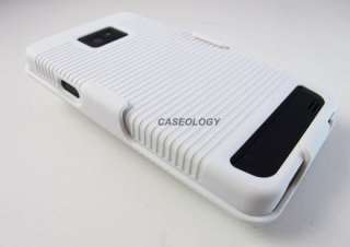 WHITE REAR HARD CASE COVER + BELT CLIP HOLSTER AT&T SAMSUNG GALAXY S 