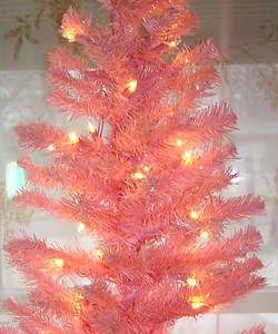4ft Pink Pre lit Christmas/Easter tree 110 tree tips 70 clear lights 
