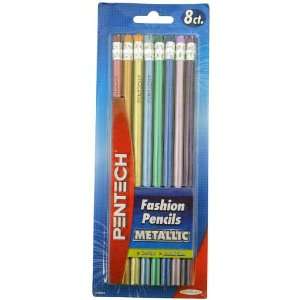   Pentech Metallic Barrel Wood Pencils 48 Count (27516)