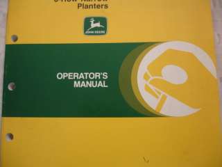 John Deere JD Operators Manual 7200 6R 8R Row Planter  