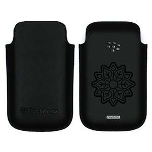  Poinsettia on BlackBerry Leather Pocket Case  Players 
