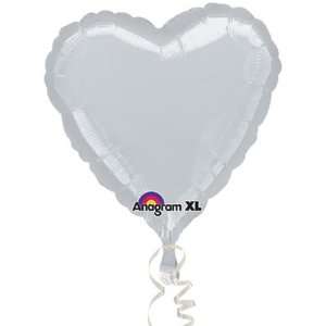  Silver Heart 18 Mylar Balloons (10 count) Toys & Games