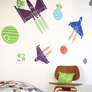 Boodalee Wall Stickers Space Wall Stickers 