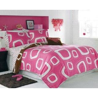 Roxy Pink Surfer Square Teen Girls Comforter Set 200tc Sheet Set Dec 