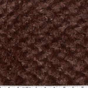  60 Wide Minky Swirl Faux Fur Chocolate Fabric By The 