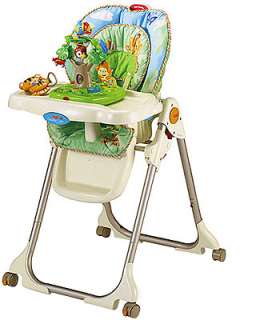 Fisher Price High Chair with Toy Tray   Rainforest   Fisher Price 