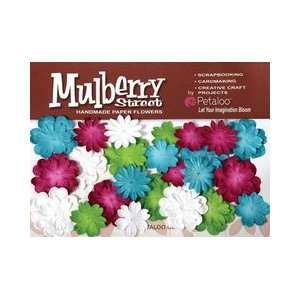 Mulberry Street Paper Mini Delphiniums Teal, Fuchsia, Chartreuse 