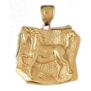   CleverEves 14K Gold Pendant Horse 6.1   Gram(s) CleverEve Jewelry