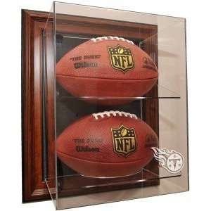 Tennessee Titans 2 Football Case Up Display, Brown  