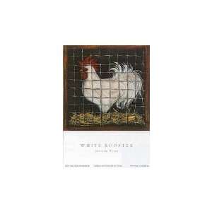 White Rooster Poster Print