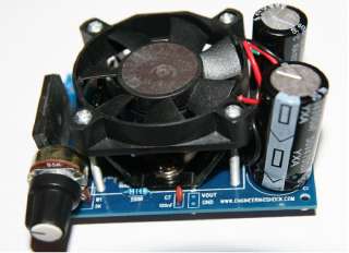 LM338 LM338K 5A variable power supply module with cooling fan + large 