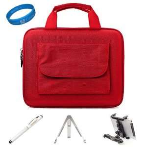  Nylon Red Durable Cube with Pocket Series Carrying Case with Pocket 