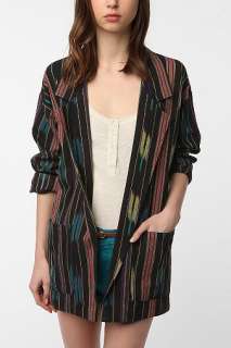 Ecote Oversized Ikat Blazer   Urban Outfitters